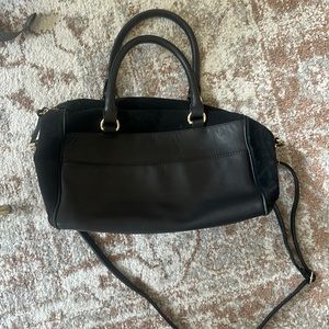 ZARA Two toned leather bag with gold detail